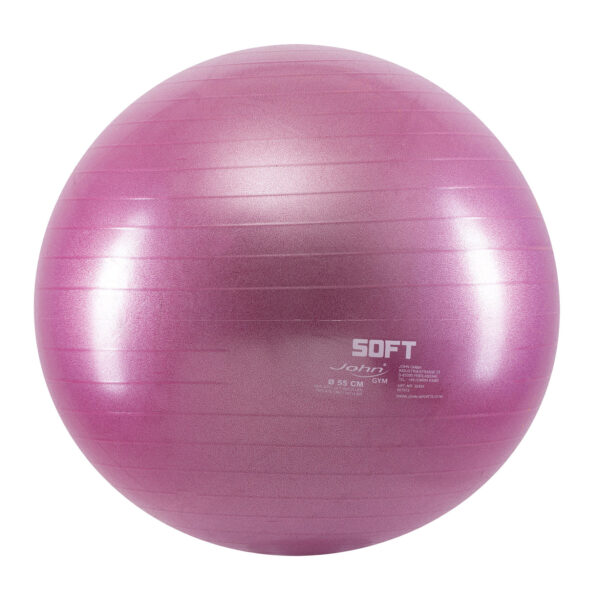 Gym Yoga Ball (55 cm) for yoga, fitness, balance, stability, pilates and other exercises