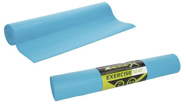 Yoga and exercise sport mat X-Active, light blue