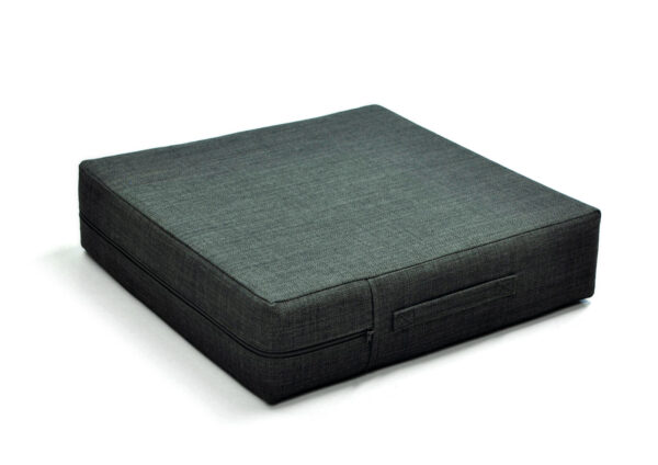 Ergonomic and orthopedic seat cushion 49 x 45 x 10 cm with harder innerfoam